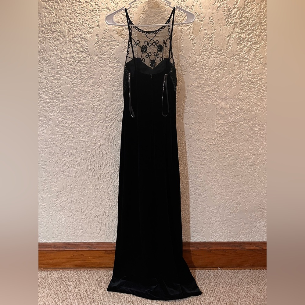 Morgan and Co. Long Velvet Cocktai Dress